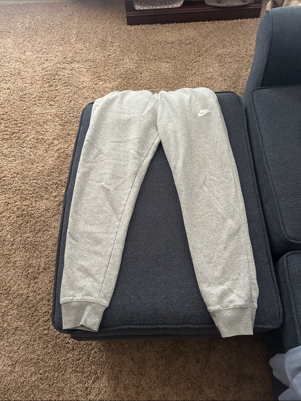 Nike Light Gray  Fleece Joggers